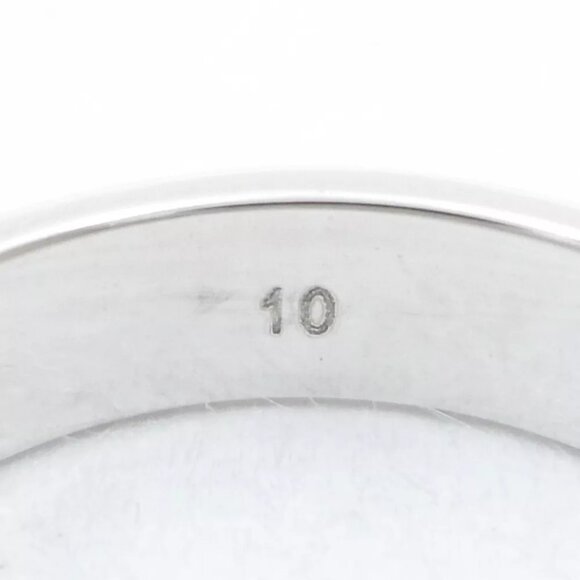 Authentic GUCCI Icon Ring K18 WG US:5 White Gold